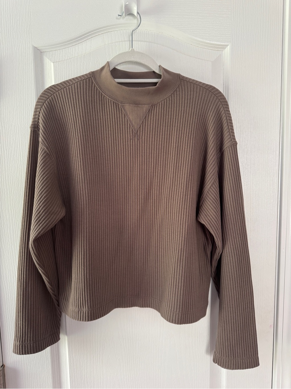 NWOT GAP Women's Waffle Mockneck Sweater in Brown